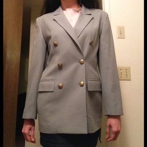 Talbots Olive Green Wool Blazer Jacket, size 4-6